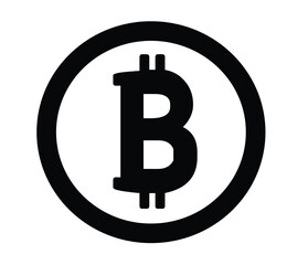 Illustration of a bitcoin token