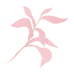 Watercolor wedding leaf branch