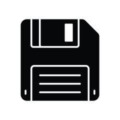 floppy disk icon vector design template in white background