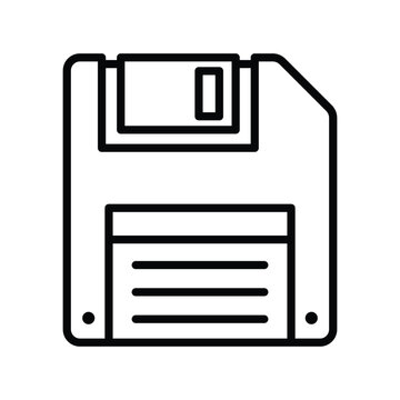 floppy disk icon vector design template in white background
