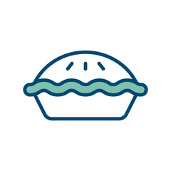 pie icon vector design template in white background