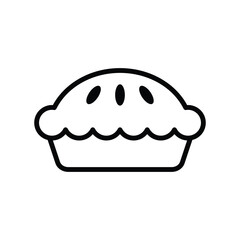 pie icon vector design template in white background