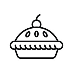 pie icon vector design template in white background