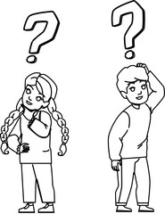 kid question vector