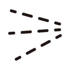 噴出するようなデザインパーツ（白黒）