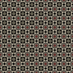 Seamless Style Tribal Frame Floral Carpet Paint Creative Shape Backdrop Fashion Modern Retro Graphic Colorful Fabric Decorative Wallpaper Tile Art Textile Print Design Texture Background Pattern.