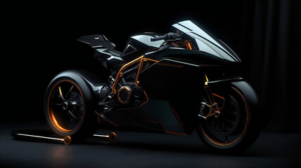 high quality bike ducati image created with Generative AI technology