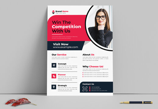 Digital Competition Flyer Design Template