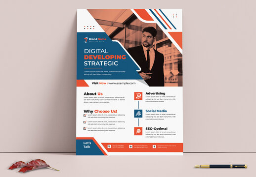 Digital Developing Flyer Design Template