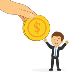 Young investors working for profit, dividend or revenue