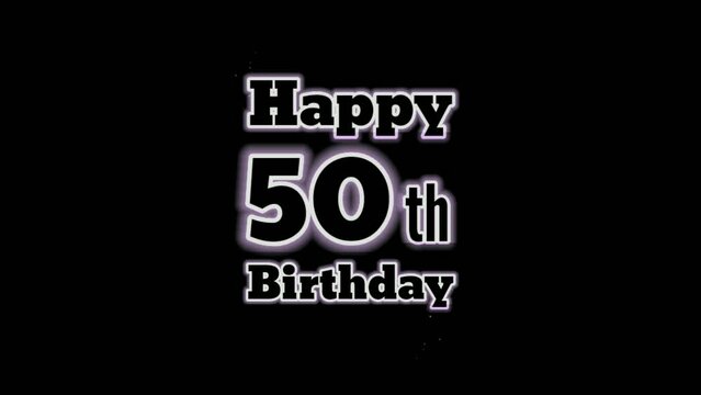 50th birthday greetings.