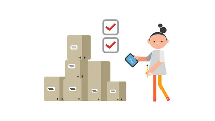 Warehouse Manager Check the list of receiving parcels. Check the amount of stock inventory