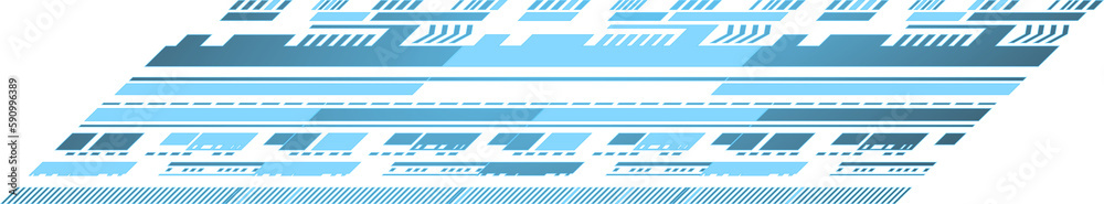 Poster abstract blue computer technology background with circuit board and circle tech.illustration for ele