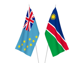 Tuvalu and Republic of Namibia flags