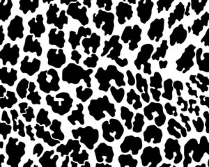 Vector black cheetah, leopard and jaguar skin print pattern animal seamless for printing, cutting, stickers, web, cover, wall stickers, home decorate and more.