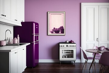 Pink and Purple Kitchen