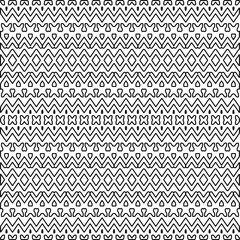 Stylish texture with figures from lines.Abstract geometric black and white pattern for web page, textures, card, poster, fabric, textile. Monochrome graphic repeating design. 