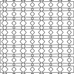 Stylish texture with figures from lines.Abstract geometric black and white pattern for web page, textures, card, poster, fabric, textile. Monochrome graphic repeating design. 