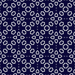 Obraz premium Geometric floral of seamless pattern. Dark and Bright vector backgrounds. 