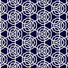 Geometric floral of seamless pattern. Dark and Bright vector backgrounds. 