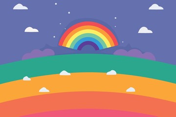 lgbt pride day and month rainbow background created with Generative AI technology