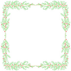 Glitter Christmas frame 