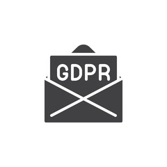 GDPR and Email Marketing vector icon