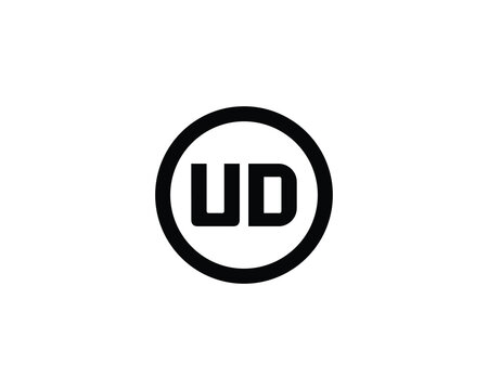 UD Logo design vector template