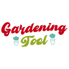 Retro Gardening T-shirt Design, Vector