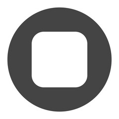 Obraz premium Glyph Media Player Icon