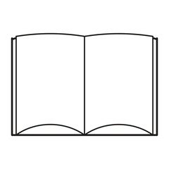 Open Book liner vector icon