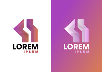 Minimalist Monogram K H Logo