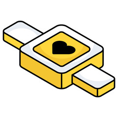 Modern design icon of fitness tracker 