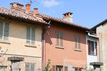 Linarolo characteristic village houses church vision panorama landscape art history