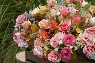 fake flowers for home decoration