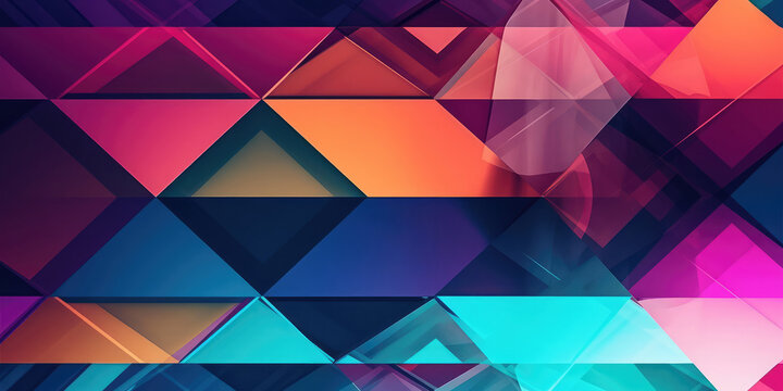 Abstract Futuristic Metallic Multicolored Background. Generative AI