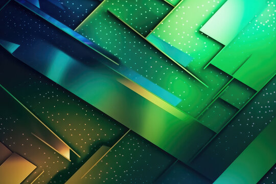Abstract Futuristic Metallic Multicolored Background. Generative AI