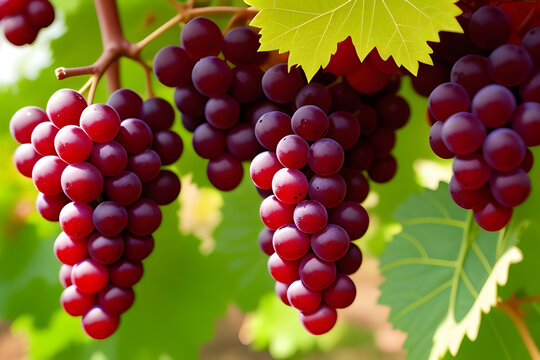 red grape isolated on white