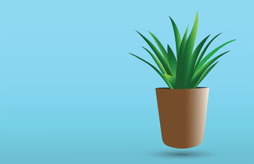 Plant with pot free vector arts