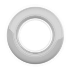 3d Letter O Silver Font