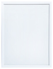 white plastic frame with empty white space - vertical frame mockup 