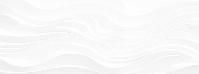 white background. Light gray and white wave flowing modern curve luxury elegant texture with smooth background. White Wave Background. Abstract Minimal Exterior Design. 