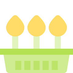 flower pot flat icon