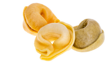 dry ravioli isolated