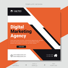 Digital marketing banner and social media post