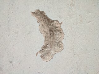 White Cracked Wall Texture Background