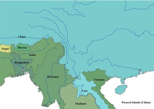 World map classic style grid latlong