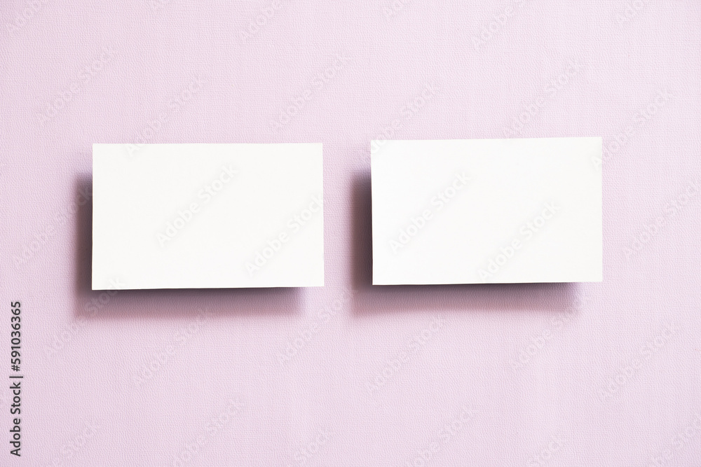 Poster back and front blank business card mockups template