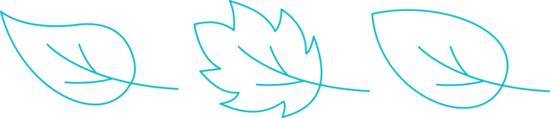 the leaves of the trees vectors