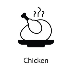 Chicken icon. Suitable for Web Page, Mobile App, UI, UX and GUI design